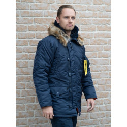 Фото: “Зимняя мужская куртка аляска N-3B, синий”
