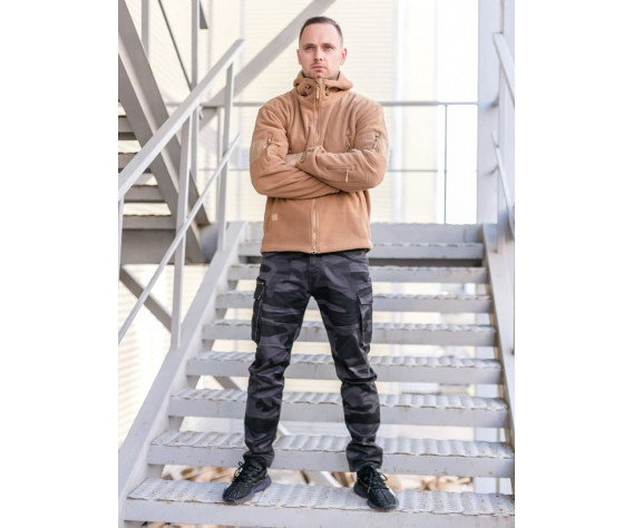 Фото: “Кофта флисовая с капюшоном, койот”, купить в интернет магазине