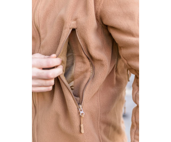Фото: “Кофта флисовая с капюшоном, койот”, купить в интернет магазине