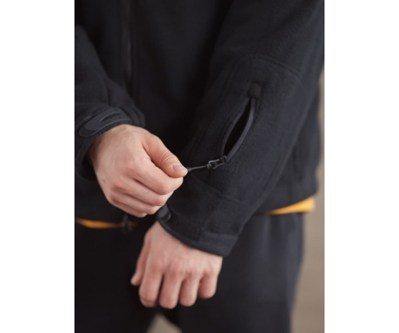 Фото: “Кофта флисовая с капюшоном, черная”, купить в интернет магазине