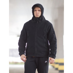 Фото: “Кофта флисовая с капюшоном, черная”