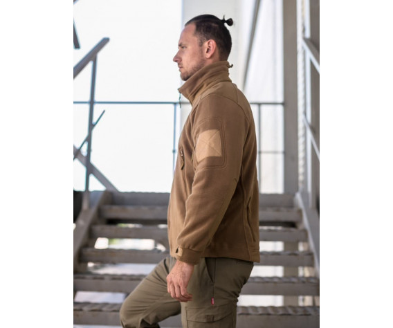 Фото: “Кофта флисовая тактическая без капюшона, coyote”, купить в интернет магазине