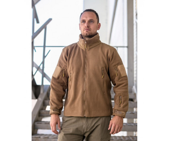 Фото: “Кофта флисовая тактическая без капюшона, coyote”, купить в интернет магазине