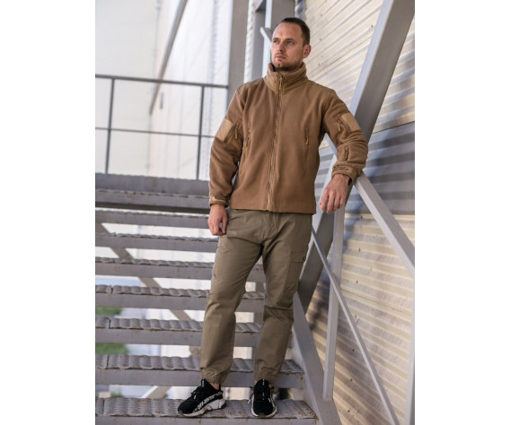 Фото: “Кофта флисовая тактическая без капюшона, coyote”, купить в интернет магазине