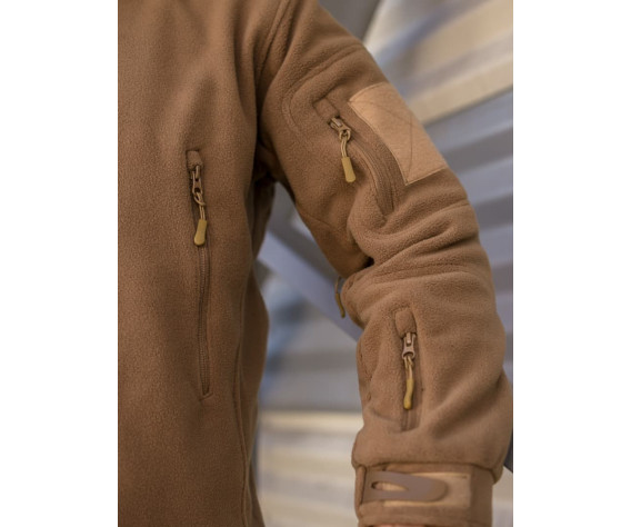 Фото: “Кофта флисовая тактическая без капюшона, coyote”, купить в интернет магазине