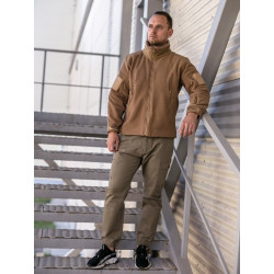 Фото: “Кофта флисовая тактическая без капюшона, coyote”