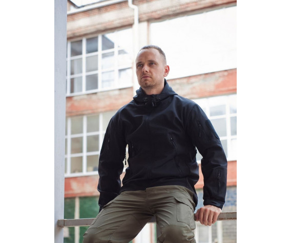 Фото: “Куртка Shark Soft Shell, черная”, купить в интернет магазине