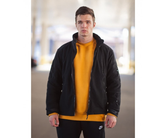 Фото: “Кофта флисовая тактическая без капюшона, black”, купить в интернет магазине