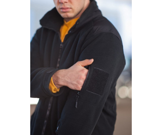 Фото: “Кофта флисовая тактическая без капюшона, black”, купить в интернет магазине