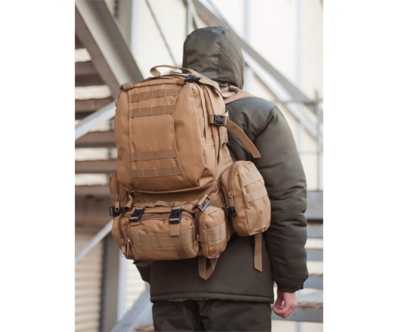Фото: “Рюкзак тактический с подсумками, coyote”, купить в интернет магазине