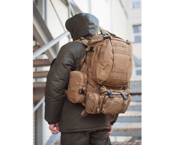 Фото: “Рюкзак тактический с подсумками, coyote”, купить в интернет магазине