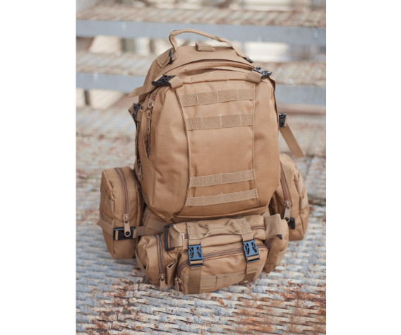 Фото: “Рюкзак тактический с подсумками, coyote”, купить в интернет магазине