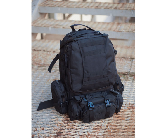 Фото: “Рюкзак тактический с подсумками, black”, купить в интернет магазине