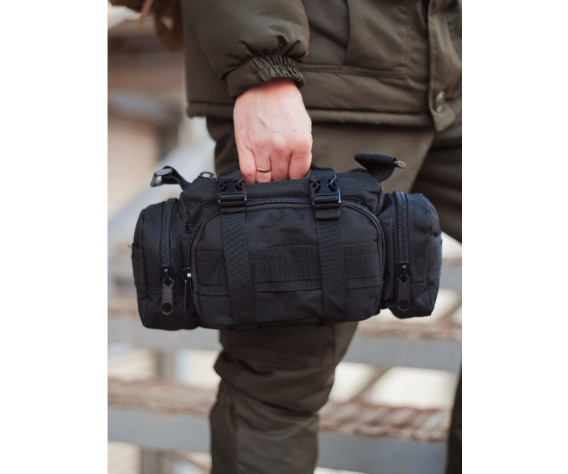 Фото: “Рюкзак тактический с подсумками, black”, купить в интернет магазине