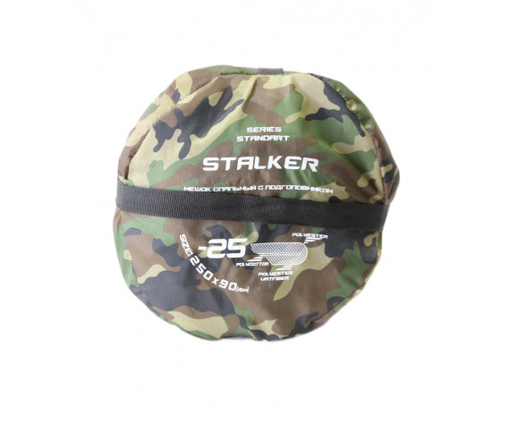 Фото: “Спальник Stalker Standart (до -25˚С), WOODLAND”, купить в интернет магазине