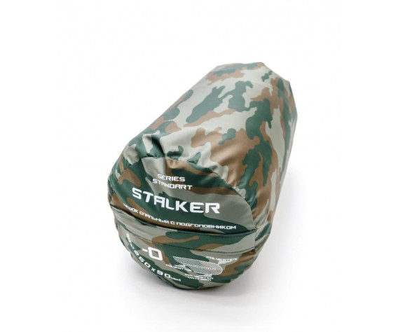 Фото: “Спальник Stalker Standart (до -0˚С), Woodland”, купить в интернет магазине