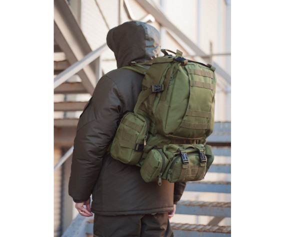Фото: “Рюкзак тактический с подсумками, olive”, купить в интернет магазине