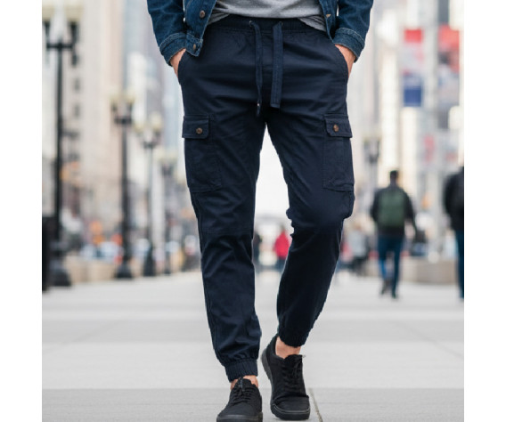 Фото: “Брюки Abercrombie с резинкой внизу черный”, купить в интернет магазине