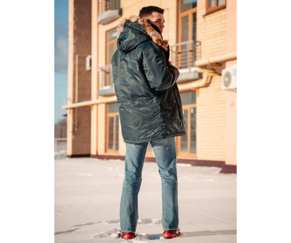 Фото: “Зимняя мужская куртка аляска N-3B, Navy”, купить в интернет магазине