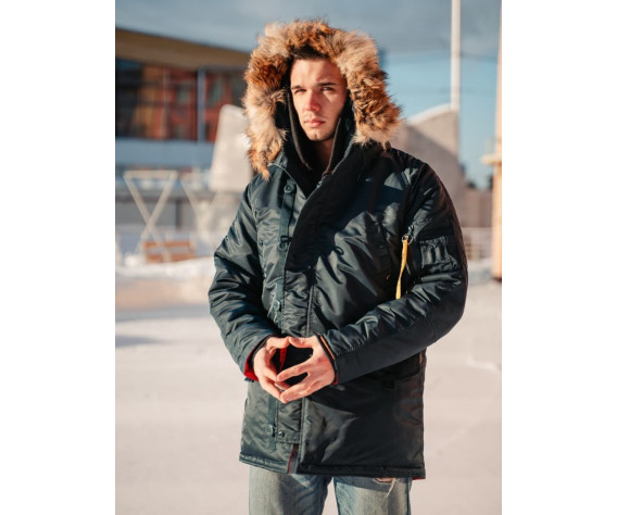 Фото: “Зимняя мужская куртка аляска N-3B, Navy”, купить в интернет магазине