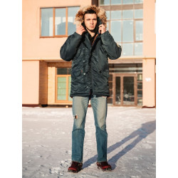 Фото: “Зимняя мужская куртка аляска N-3B, Navy”, купить в интернет магазине