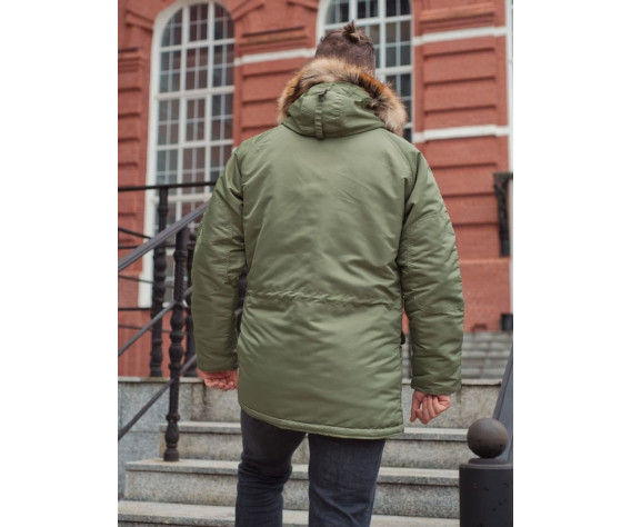 Фото: “Зимняя мужская куртка аляска N-3B, sage_green”, купить в интернет магазине