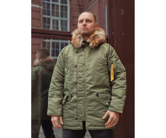 Фото: “Зимняя мужская куртка аляска N-3B, sage_green”, купить в интернет магазине