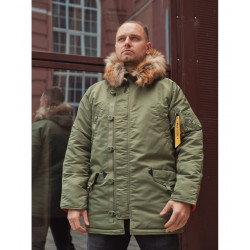 Фото: “Зимняя мужская куртка аляска N-3B, sage_green”, купить в интернет магазине