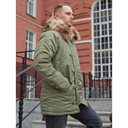 Фото: “Зимняя мужская куртка аляска N-3B, sage_green”