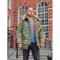 Фото: “Зимняя мужская куртка аляска N-3B, sage_green”
