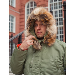 Фото: “Зимняя мужская куртка аляска N-3B, sage_green”