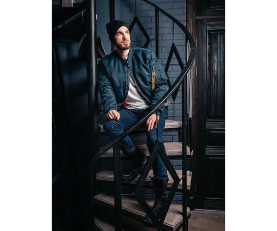 Фото: “Лётная куртка MA-1 bomber, navy”, купить в интернет магазине