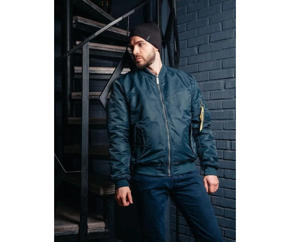 Фото: “Лётная куртка MA-1 bomber, navy”, купить в интернет магазине