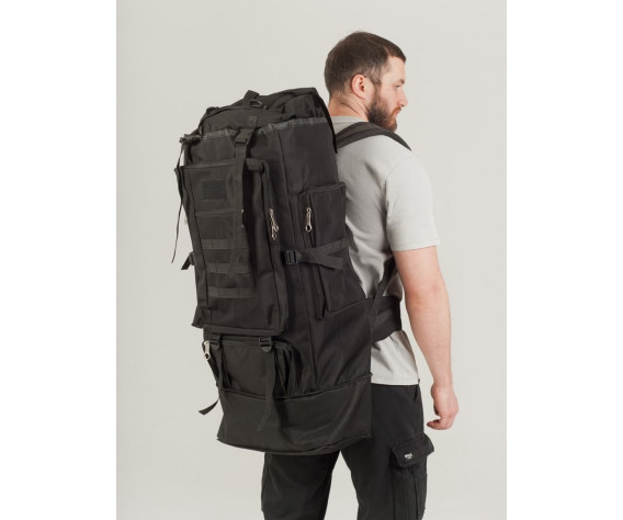 Фото: “Рюкзак походно-тактический, 80л, черный”, купить в интернет магазине