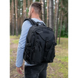 Фото: “Рюкзак с двумя косыми карманами спереди, black”, купить в интернет магазине