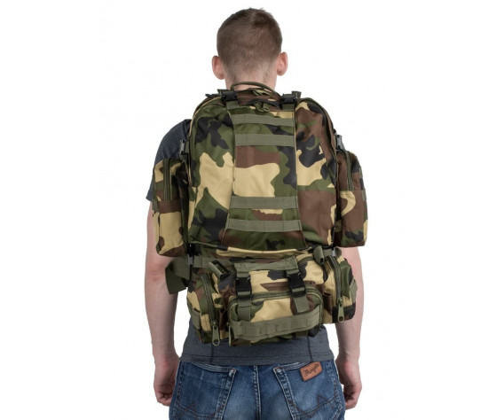Фото: “Рюкзак тактический с подсумками, woodland”, купить в интернет магазине