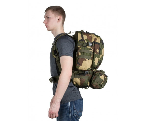 Фото: “Рюкзак тактический с подсумками, woodland”, купить в интернет магазине