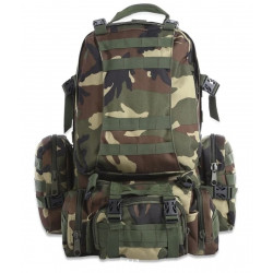 Фото: “Рюкзак тактический с подсумками, woodland”