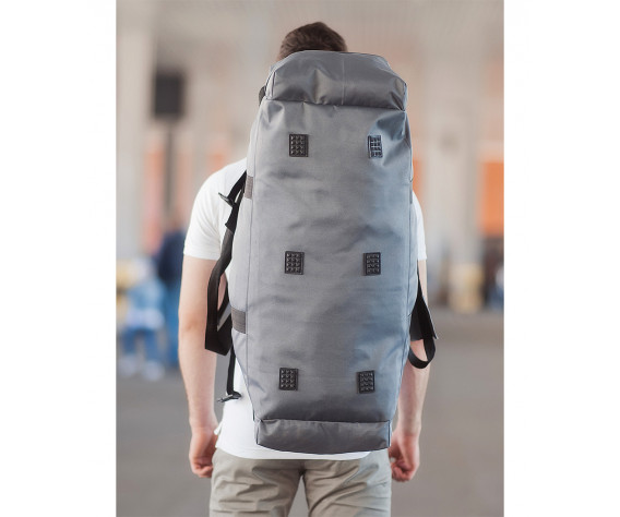 Фото: “Сумка-рюкзак с боковыми стропами 75л, серый”, купить в интернет магазине