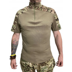 Фото: “Футболка S.ARCHON с молнией coolmax мультикам/бежевый”