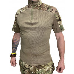 Фото: “Футболка S.ARCHON с молнией coolmax мультикам/бежевый”, купить в интернет магазине