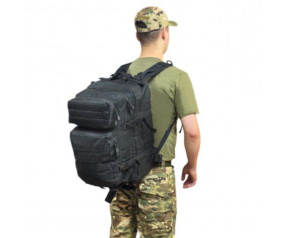 Фото: “Многофункциональный рюкзак с системой MOLLE (Черный 45-50 л)”, купить в интернет магазине