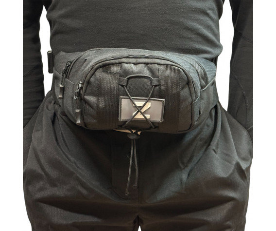 Фото: “Тактическая поясная сумка с шевроном Z (Черная)”, купить в интернет магазине