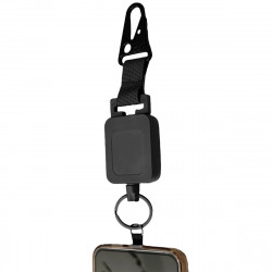 Фото: “Ретрактор с карабином для телефона многофункциональный (Черный)”