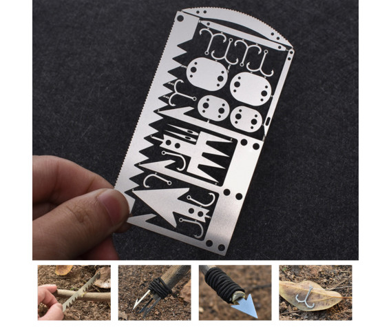 Фото: “Многофункциональная кредитка выживальщика 25-в-1 (металлик)”, купить в интернет магазине