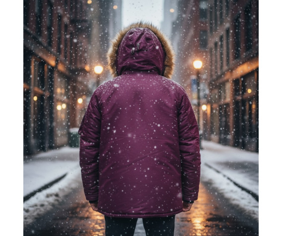 Фото: “Куртка HUSKY BURGUDY/BURGUDY L Нат.Мех”, купить в интернет магазине