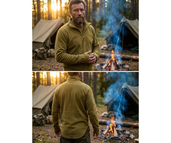 Фото: “Термоводолазка флисовая Англия, на молнии, Олива.”, купить в интернет магазине