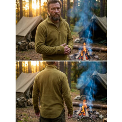 Фото: “Термоводолазка флисовая Англия, на молнии, Олива.”