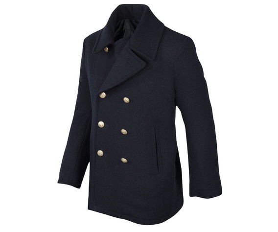 Фото: “Бушлат морской ВМФ Mil-tec в ретро стиле с золотистыми пуговицами”, купить в интернет магазине