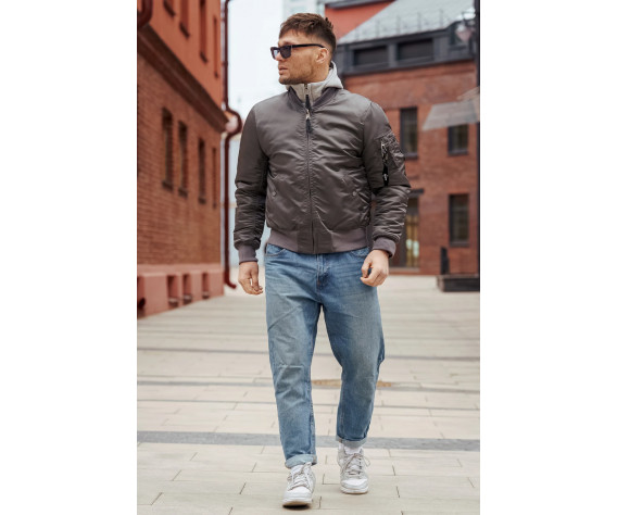 Фото: “Куртка бомбер D-tec SP-04 Grey | Army Stroll”, купить в интернет магазине